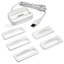 Bargaincell- 2-Piece Value Combo Pack Of Apple ipod 3rd Generation, 4th Generation, Mini, U2, Photo, Nano (1GB 2GB 4GB), Video MP3 Player Includes: Home Wall Travel Plug in Ac Charger + 2-In-1 Hotsync & Charging USB Dock Cradle