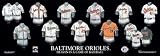 Baltimore Orioles 5 x 15 Uniform History Plaque