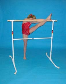 Ballet Budget Free Standing Ballet Bars - 4 Wood Rail Portable Ballet Bar