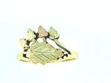 Black Hills Gold 5 leaf Antiqued Ladies Ring