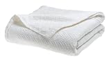 Faribault Cathedral Upland Cotton Queen Blanket, White
