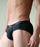 C-in2 Lo No Show Brief for Men - Black