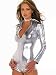 Sexy Silver Lady Gaga Race Romper - SMALL/MEDIUM