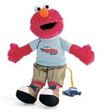 Sesame Street Plush - Elmo with Car (By Nicole Miller) 14 Gund Sesame Street 75890