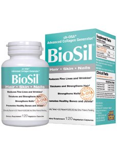 Natural Factors - BioSilSkin, Hair, Nails, 120