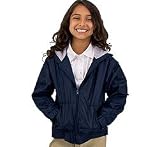 French Toast Back to School Kids' Unisex Hooded Jacket - Navy