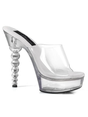 Sexy Fantasy Clear Slip On High Heel Platform Shoe - 5