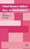 cover of Critical Discourse Analysis: Theory and Disciplinarity