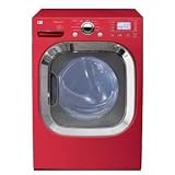 LG : DLEX3001R 27in Front-Load Electric Dryer - Wild Cherry