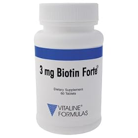 Vitaline Formulas - Biotin Forte, 3mg, 60 tablets