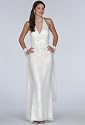 Ivory Beaded Halter Dress - Bridal, Wedding, Party, Formal Gown by Sean Collection (1870)