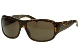Giorgio Armani - Giorgio Armani Sunglasses 334/S, Wrap, Dark Tortoise Frame/ Brown Lenses