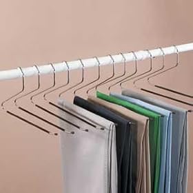  12 piece set of Jobar Slacks Hangers Open Ended pants Easy Slide Organizers