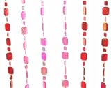 Pink & Red Acrylic Emerald Shaped Beaded Curtains
