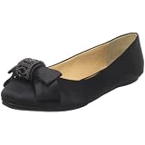 Badgley Mischka Womens Burke Bow Flat
