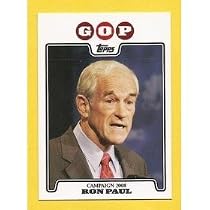 2008 Topps Campaign 2008 #RP Ron Paul - GOP - Republican Presidential Candidate Baseball Cards - MLB Baseball Trading Card in a Protective Screw Down Display Case!