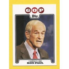 2008 Topps Campaign 2008 #RP Ron Paul - GOP - Republican Presidential Candidate Baseball Cards - MLB Baseball Trading Card in a Protective Screw Down Display Case!