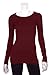 Michael Stars Long Sleeve Raw Edge Crew Neck