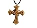 Olive Wood Jerusalem Cross Pendant (3"H)