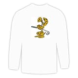 Long Sleeve T-shirt with club, holding, golf, sport, mouse