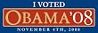 Barack Obama Bumper Sticker - I Voted Obama