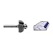 Whiteside 1-1/4" Large Diameter x 1/2" Cutting Length x 3/8" Radius x 1/2" Shank Cove Router Bit - 1804