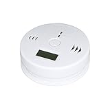 KKmoon LCD CO 一酸化炭素中毒センサー モニター アラーム検出器 ホワイト【並行輸入品】