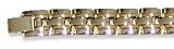 Silver w/ Gold Tone Stainless Steel Bracelet