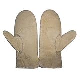 Travel Gear Bag New Womens Sheepskin Leather Fur Mittens Tan