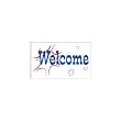 Welcome Flag Flash Design 1 - 3ft x 5ft Superknit Polyester