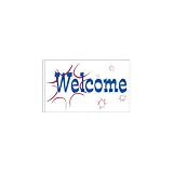 Welcome Flag Flash Design 1 - 3ft x 5ft Superknit Polyester
