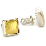 GURHAN Amulet Square Earrings Silver With High