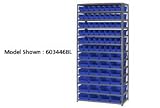 13 Shelf Steel Shelving With 72 Akro-Mils Shelf Bins