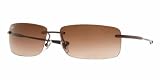Ray Ban RB3344 014/13 Sunglasses Brown Frame With Brown Gradient Lens Size 61-14-135