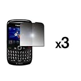 3 Pack of Premium Mirror Screen Protectors for Blackberry Curve 8530 [Acces ....