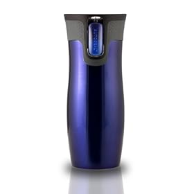 Contigo 571008, Borraccia da 470 ml in acciaio, colore: Blu
