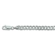 7" Diamond Cut Light Charm Bracelet with Lobster Clasp - 4.5mm Wide