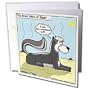 Rich Diesslins Famous People Places Books Cartoons - The Great Egyptian Stinks - Skunk Sphinx - Greeting Cards-6 Greeting Cards with envelopes