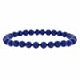 Genuine Lapis Stone 6mm Bead Beaded Stretch Bracelet