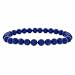 Genuine Lapis Stone 6mm Bead Beaded Stretch Bracelet