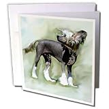 Dogs Chinese Crested Hairless - Chinese Crested - Greeting Cards-12 Greeting Cards with envelopes