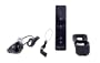 Negro Nintendo Wii mando Motion Plus paquete con Nunchuk, funda de silicona, correa de mu�eca