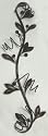 35" Vertical Olive Branch Metal Wine Holder Wall Mount