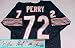 William Perry Autographed Chicago Bears Throwback Black Jersey with 