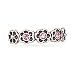 Pink Crystal Flower Toe Ring