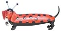 Weiner Dog - As Ladybug Insect - Dachshund Dog Statue Figurine