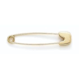 14K Large Safety Pin - GHBH318