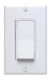 LEVITON L12-05671-00W GROUNDING SWITCH W/WALLPLATE