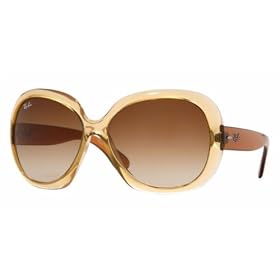 Ray-Ban RB 4098-719 13 JACKIE OHH II Light Brown Sunglasses With Brown Gradient Lenses-60mm