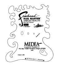 Nail Master 1 Stencil Shield Nail Art Curves